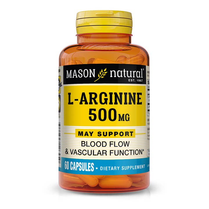 Mason Natural - Wholesale Oral Supplement/Vitamin - L-ARGININE 500MG CAPSULES