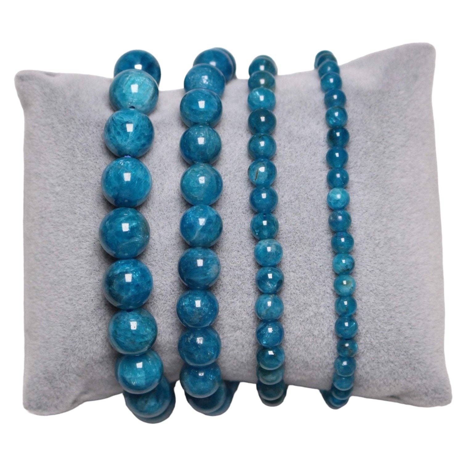 Foliesbijoux - Wholesale Armband met kralen - AA+ armband met blauwe apatiet0