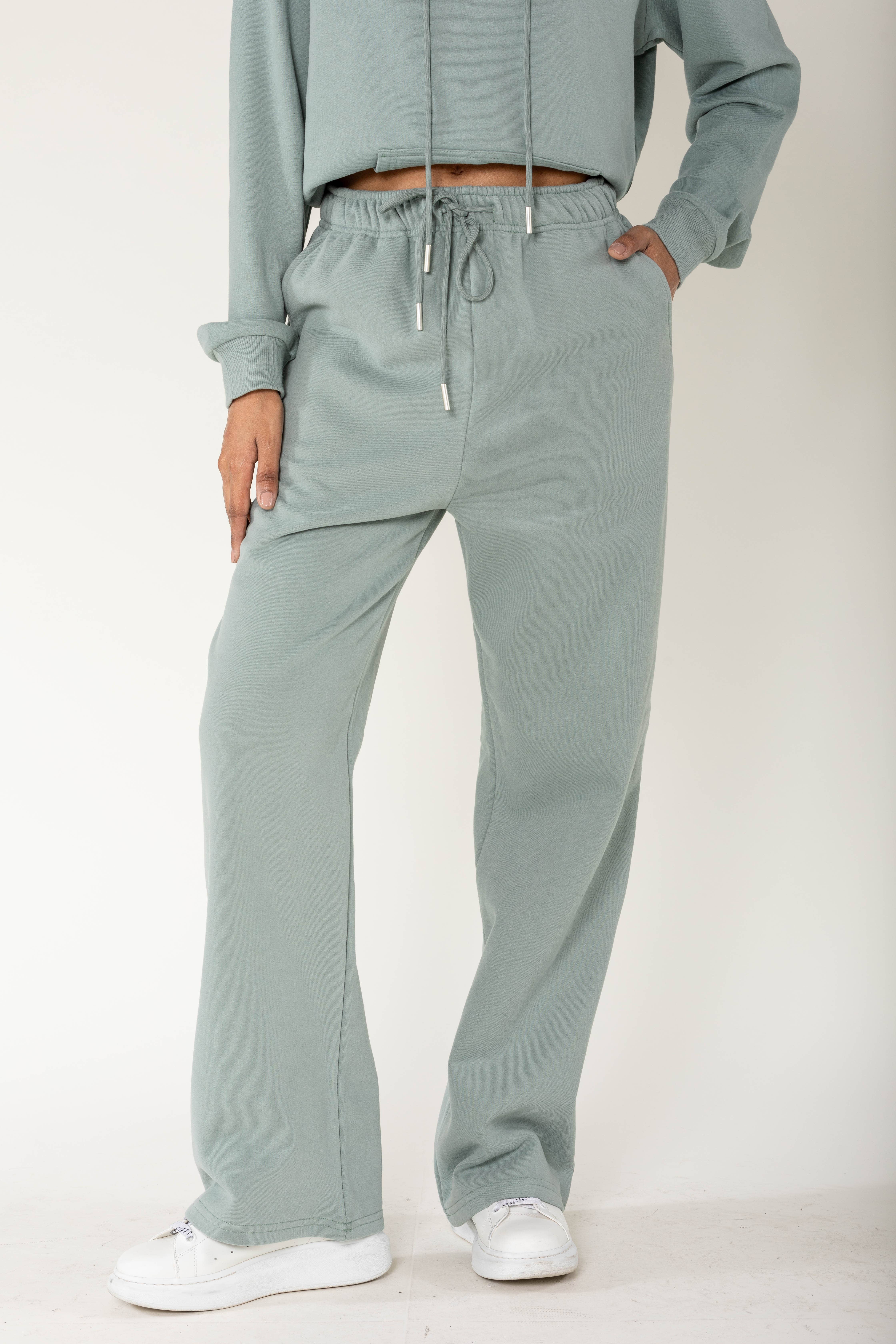 Nina Carter - Wholesale Lounge Sweatpants/Joggers - Women's - F023 loungewear sport flared fleece joggers6