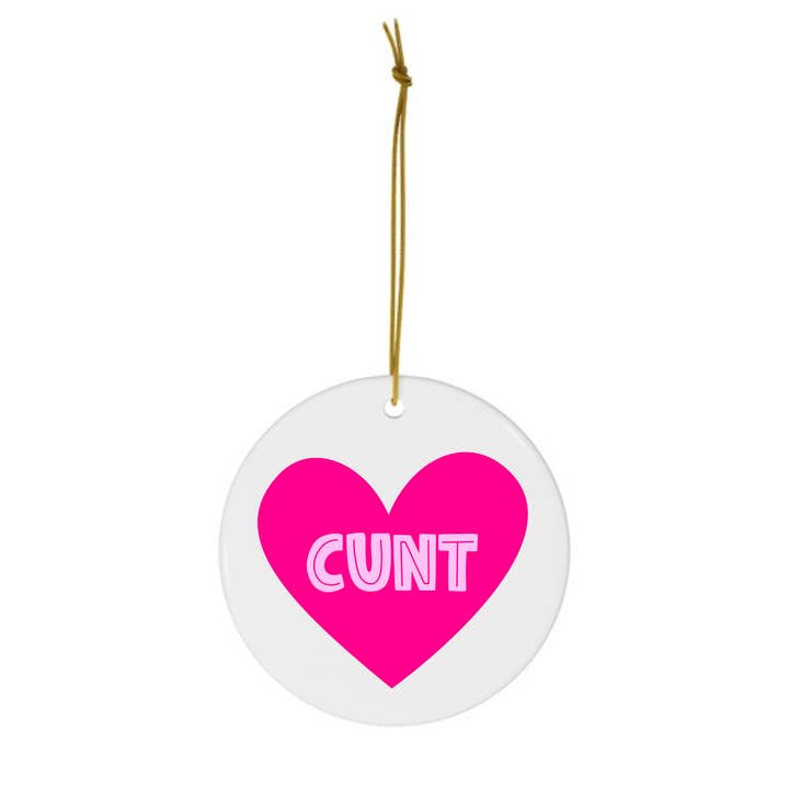 R is for Robo - Wholesale Ornament - CUNT Christmas Ornament Funny Holiday Ornaments Offensive2