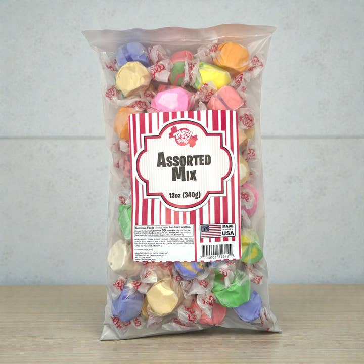 Taffy Town Retail Assorted Bag Candy (10oz) Saltwater Candy for wholesale by DSP Brands