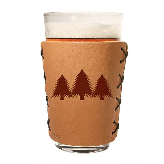 Oowee Products - Wholesale Drinking Glass/Cup - Retail Ready Pick-A-Logo Leather Pint Glass Sleeve and Box1