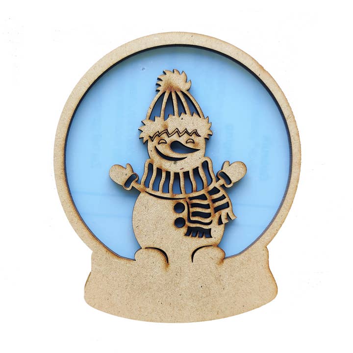 Snowman Shaker - Large, DM 3mm for wholesale by Evyre Scrapbooking