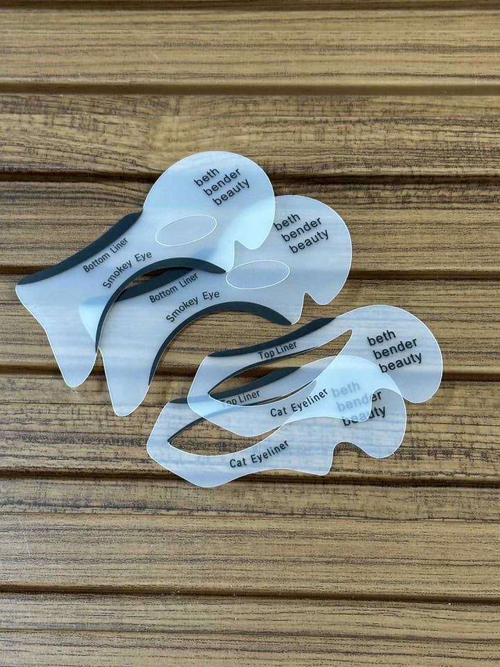 💄 Eyeliner & Eyeshadow Stencil Set – 2 Pairs (4 Pieces ) for wholesale by Arcfo Jewelry