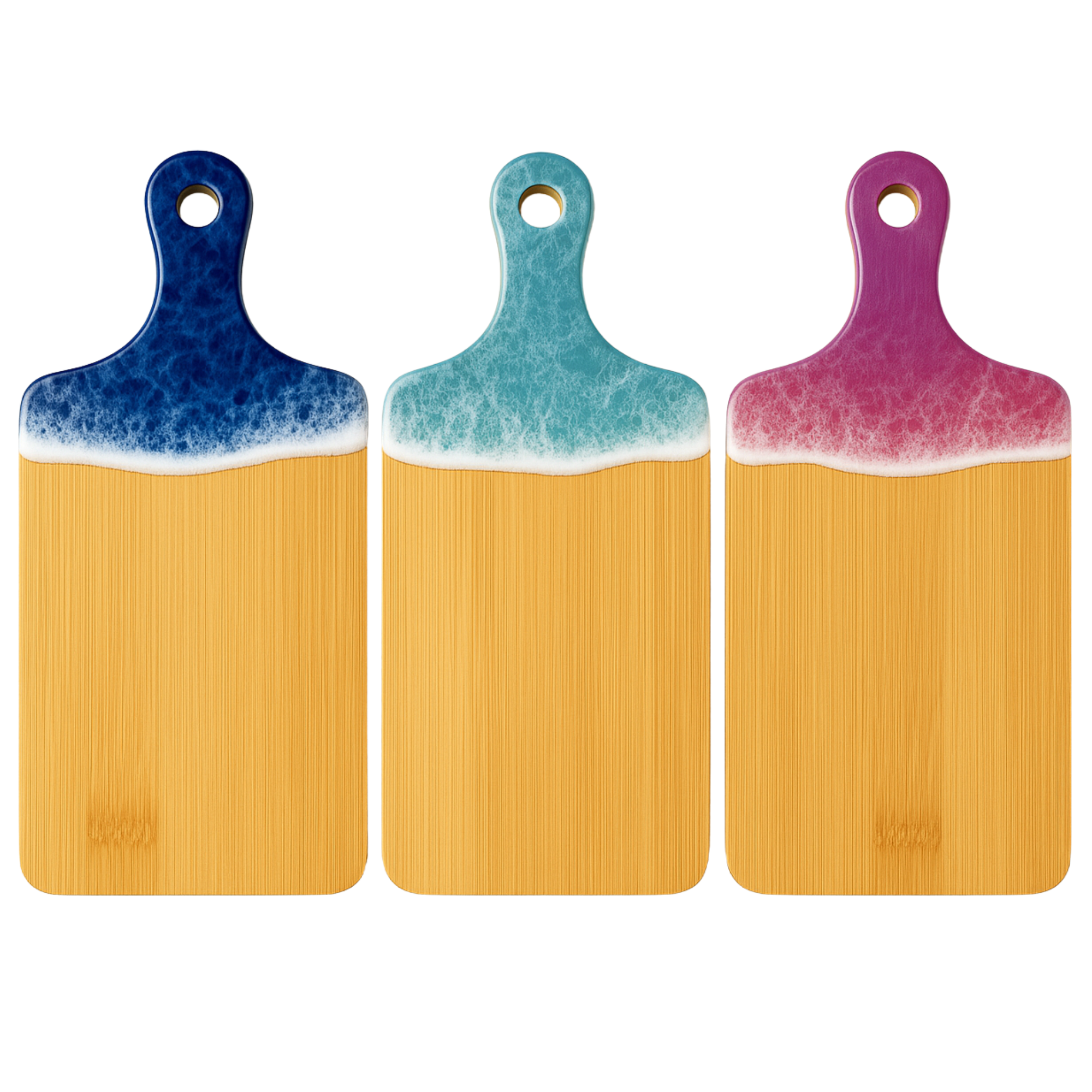 INVISION - Wholesale Serving Tray - 10pc 11" Bamboo Cheese Boards – Bulk Plain Serving Trays12