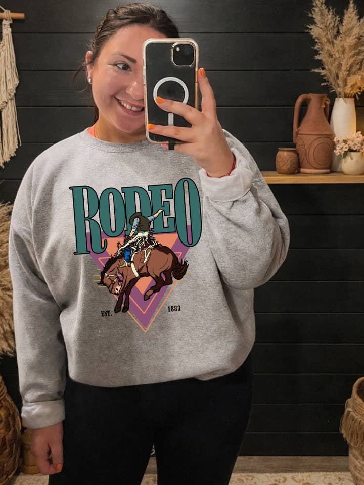 Rodeo Tee + Sweatshirt for wholesale by Shop Hal Wholesale