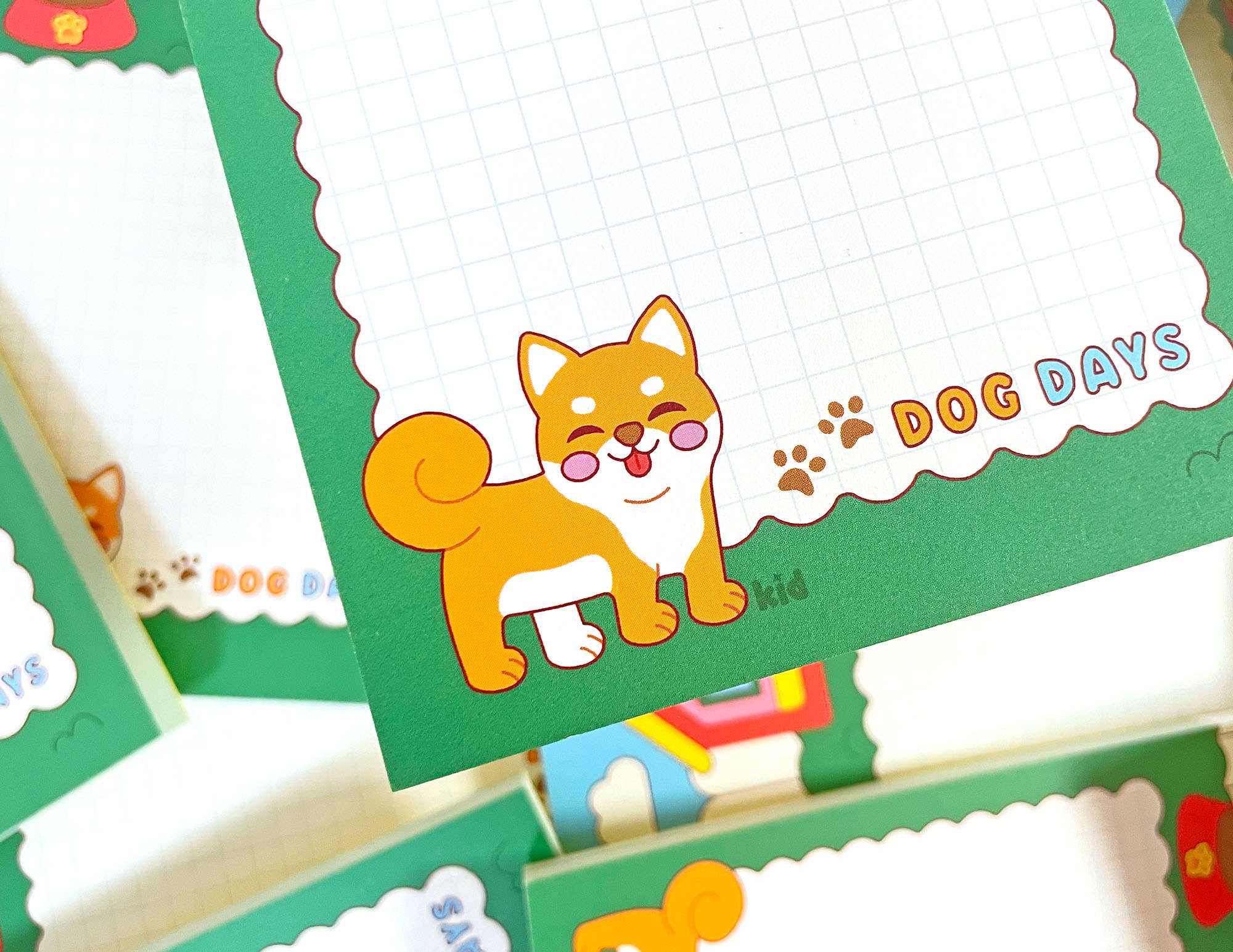 Kidnichols - Wholesale Notepad - Dog Days Notepad | Shiba Inu | Cute Summer Stationery Gift5