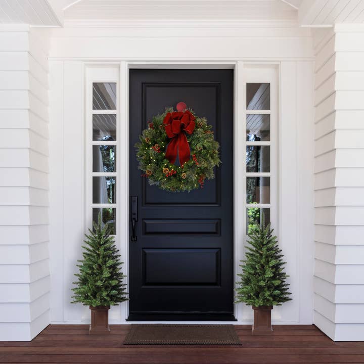 Haute Decor - Wholesale Artificial Christmas Tree - 3.5 Foot Berkley Fir Tree, Unlit in Brown Pot2