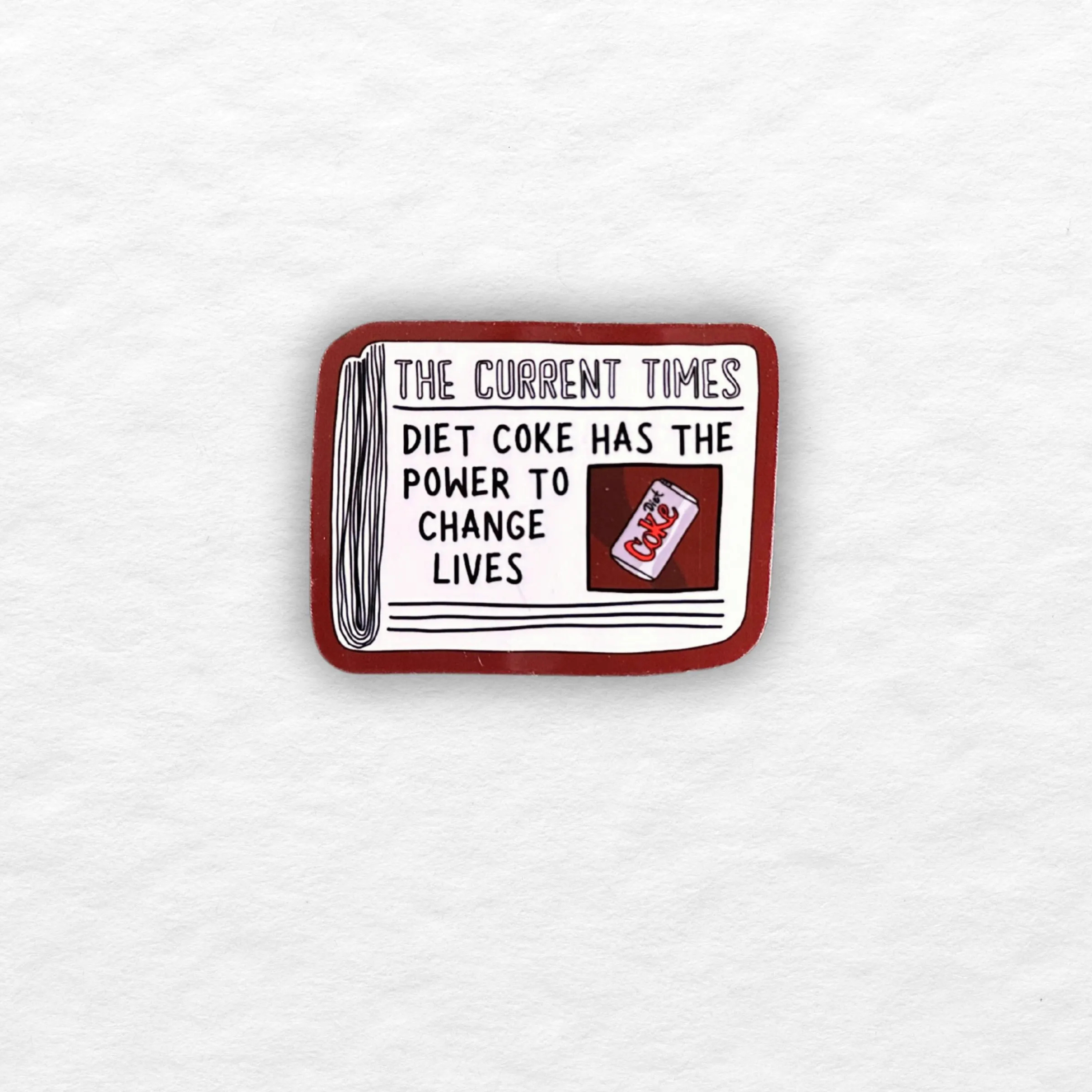 Olive Street Collective - Wholesale Sticker - Diet Coke Newspaper Sticker3