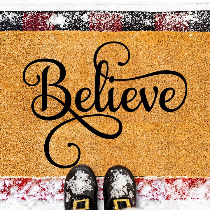 Felpudo Believe Seasonal para venta al por mayor de Wholesale Wood Cuts