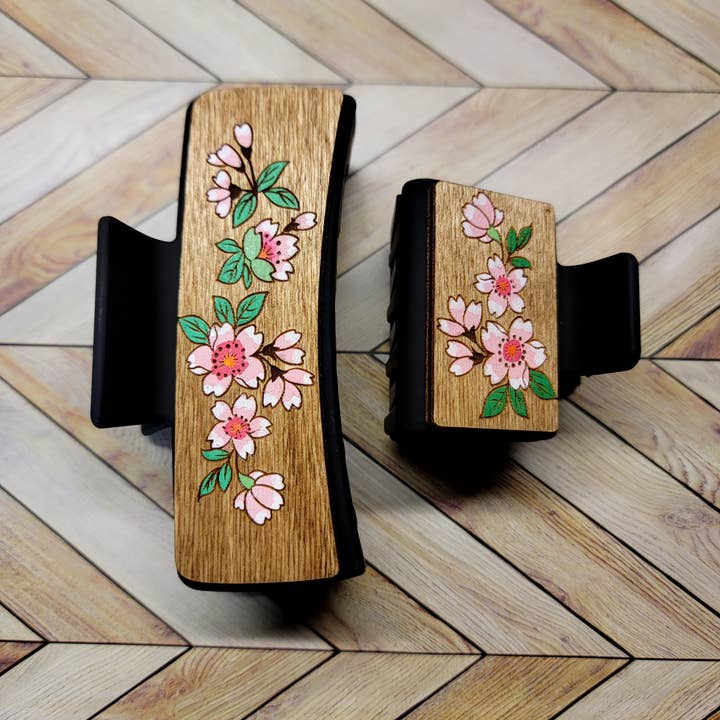 Cherry Blossom Claw Clip for wholesale by Mars & Me
