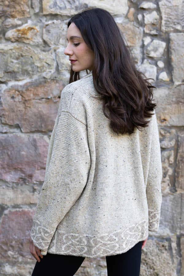 Knitted in Edinburgh – wholesale Jacket – Women's – Oat Skye Jacket1