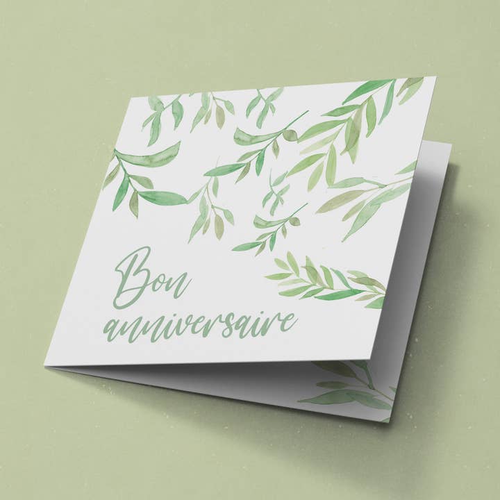 Biglietto di buon compleanno naturale per la vendita all'ingrosso da parte di papier ananas