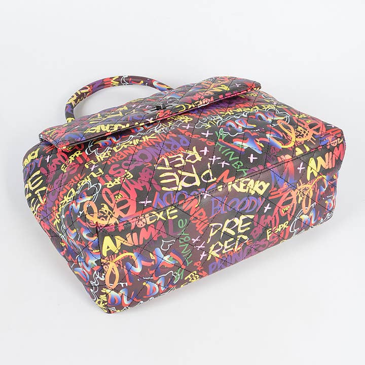 3AM BY H&D ACCESSORIES - Wholesale Clutch Bag - Women's - Multi Graffiti Clutch4