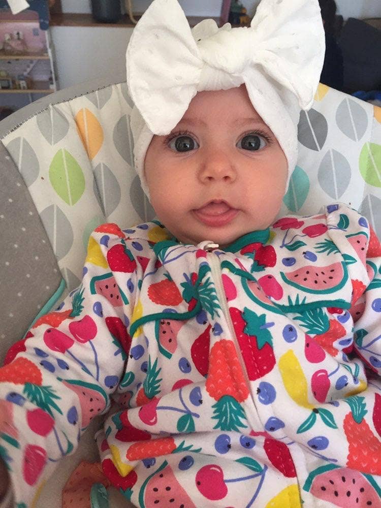 BABYONTOP - Vente Bandeau – femme - Turban MARY - Dentelle Blanche8