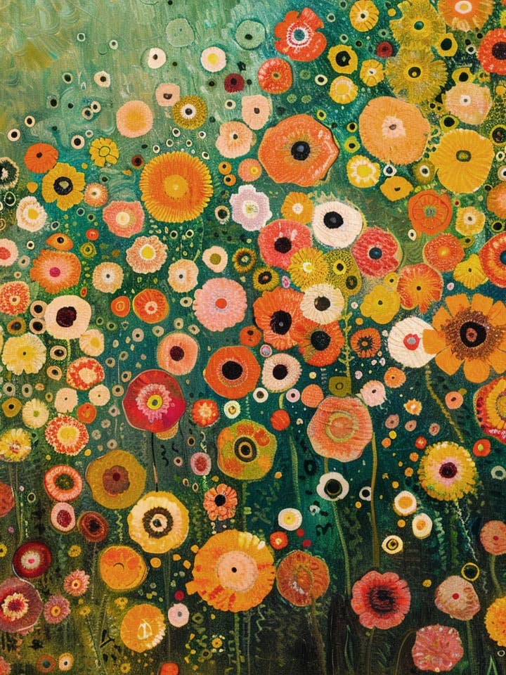 Mid-Century Modern Floral "8x10" Art Print for wholesale by Mowbi