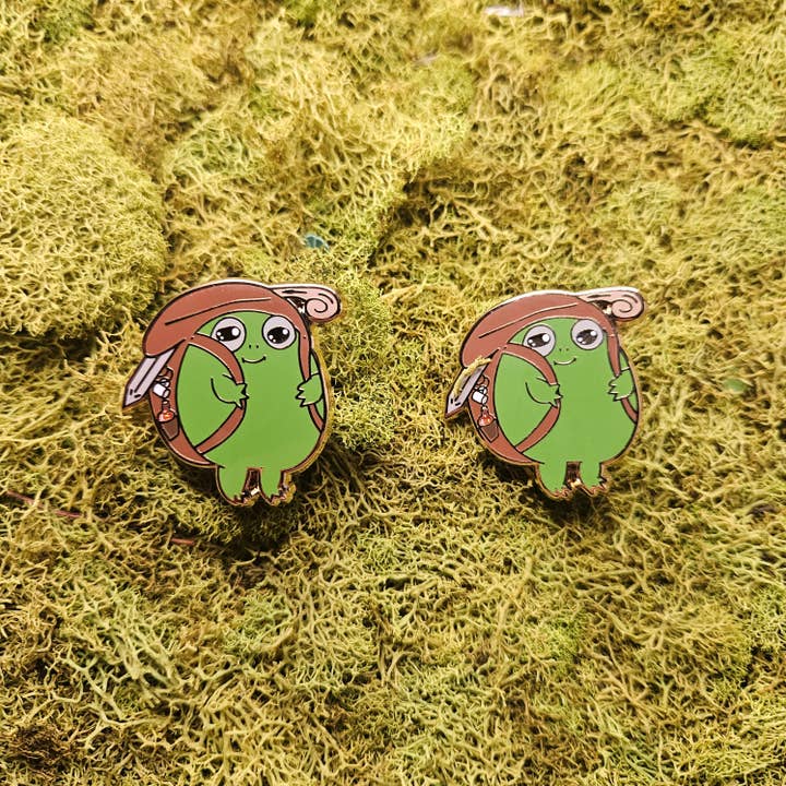 Adventure Frog Enamel Pin - LIMITED for wholesale by Floating Frogs