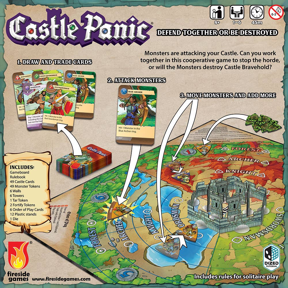 Fireside Games - Wholesale Board Game - Castle Panic Board Game Second Edition2