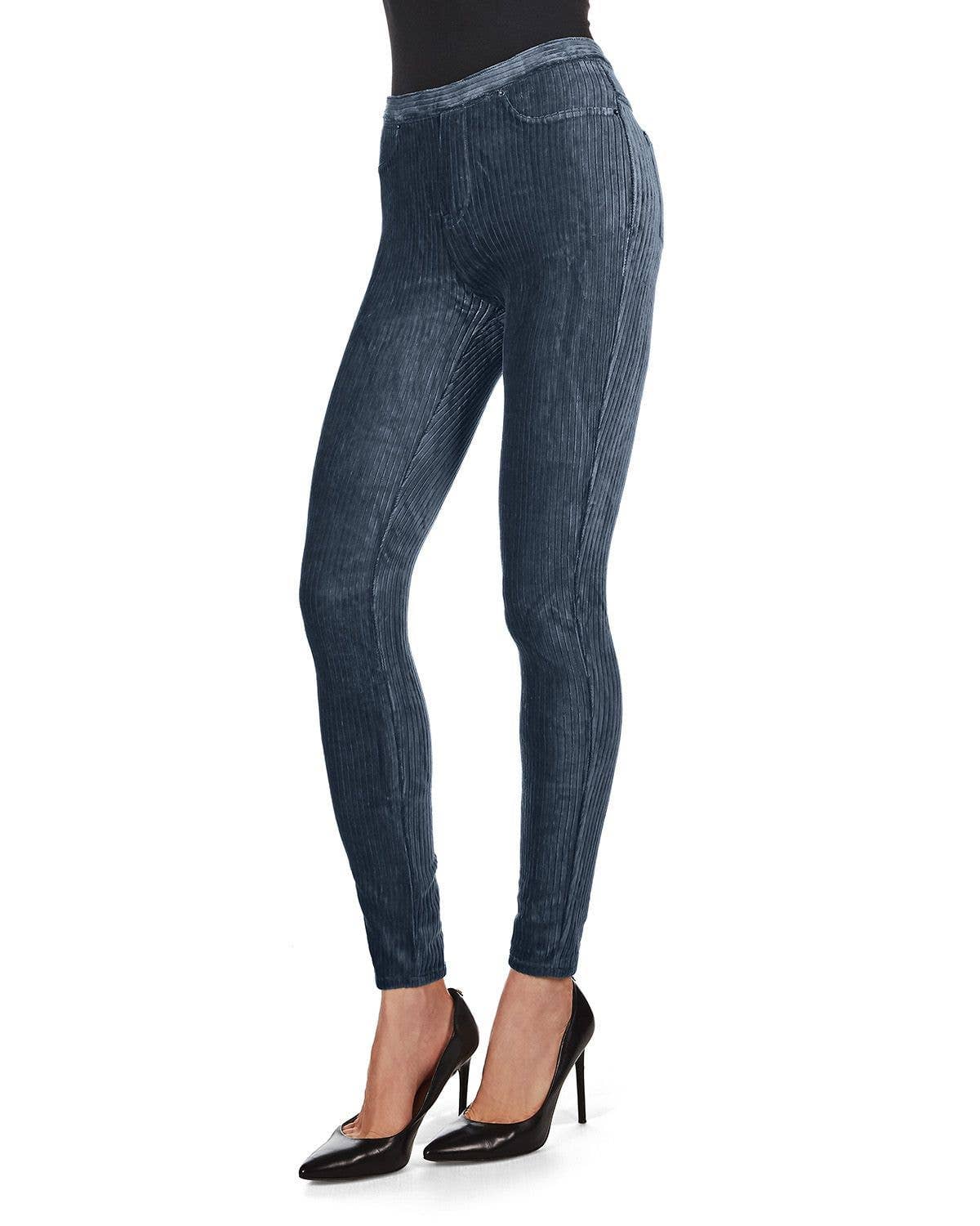 Infinity Classics International Inc. – wholesale Fashion leggings – Women's – MeMoi Wide-Rib Stretch Corduroy Leggings6