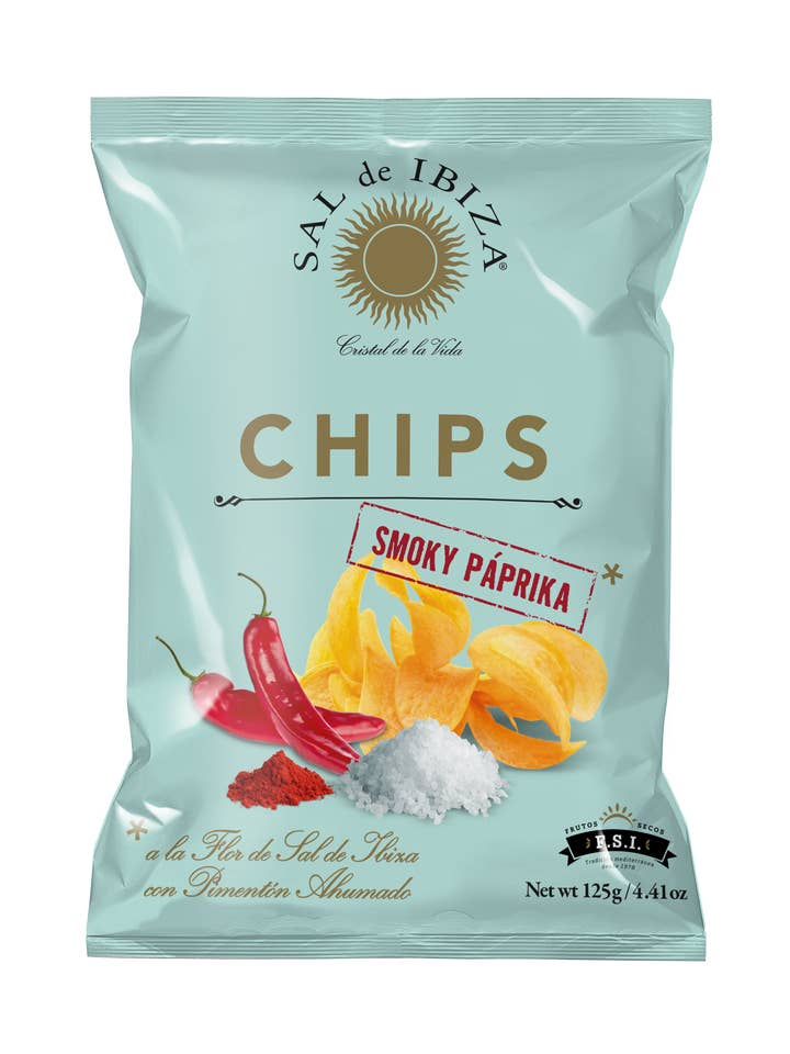 SAL de IBIZA Chips "Smoky Paprika" 4.40oz 125g for wholesale by Eat Spain