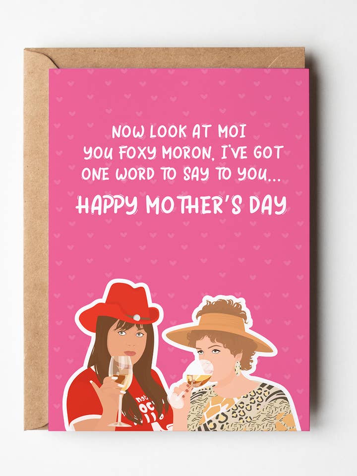 Mothers Day Kath and Kim Greeting Card for wholesale by Yeah Noted