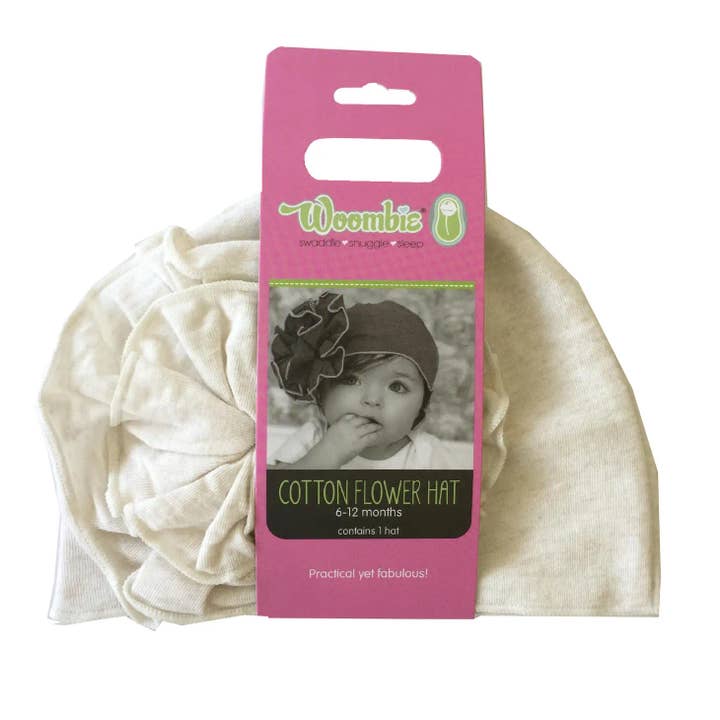 Woombie - Vendita all'ingrosso Cappello - Neonati - Cappelli a fiori in cotone e cappelli da baba, 5 colori4