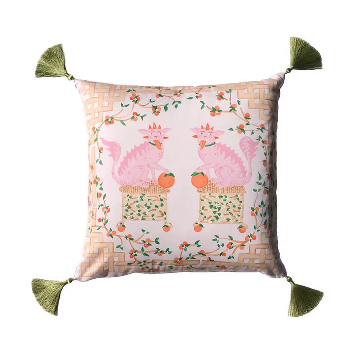 Clémentine et mandarine Oreiller pour la vente par willa heart