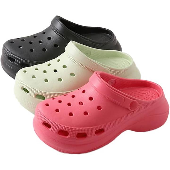 Roxoni - Wholesale Clogs - Women's - Roxoni Women's Clogs Soft Sole High Heeled Clog Slipper 7