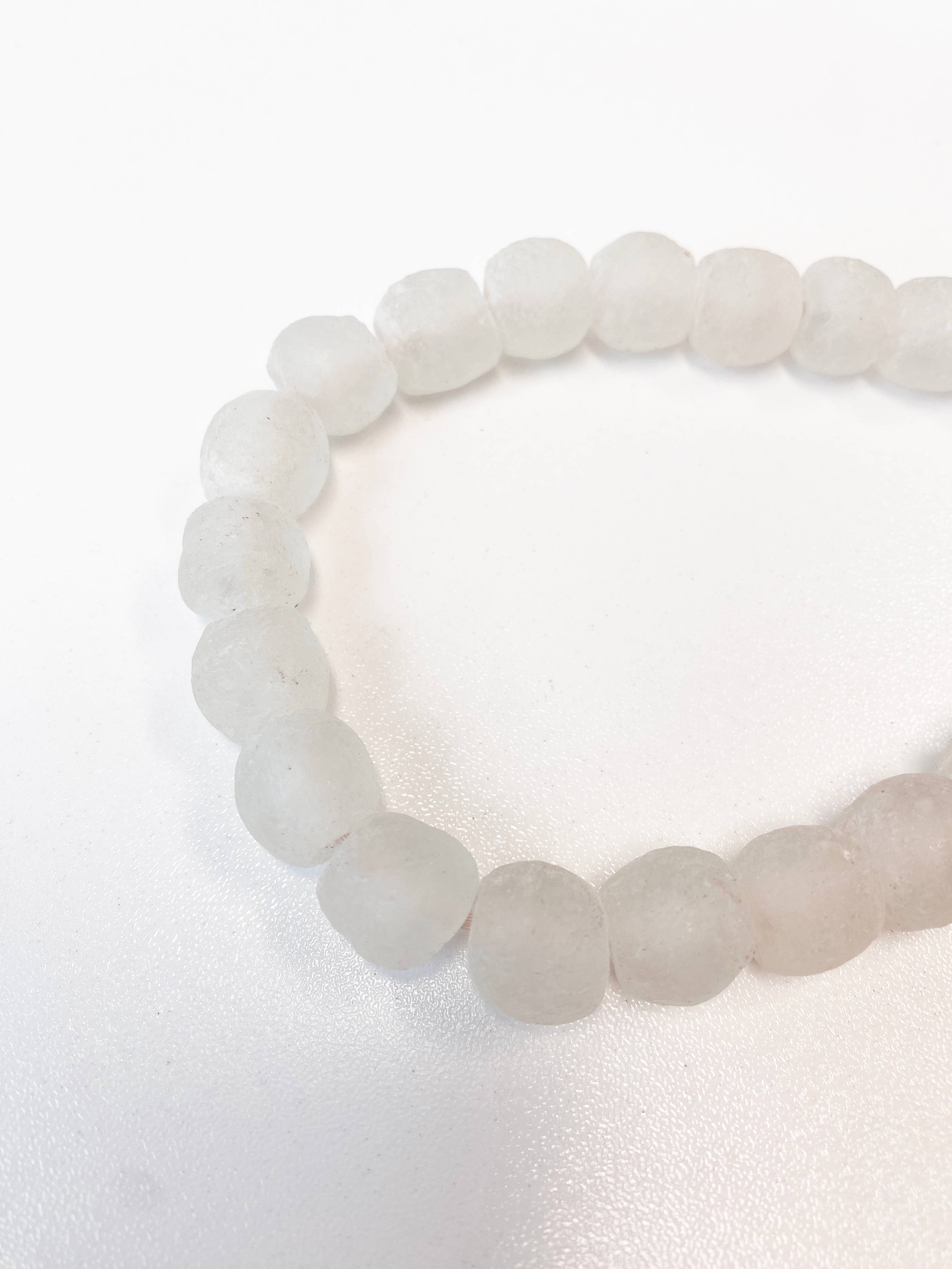 Craft Enterprises - Wholesale Beaded/pearl necklace - Recycled Glass Bead Necklace ~ Small0