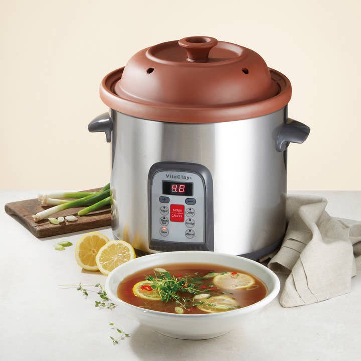 VITACLAY ORGANIC CLAY STOCK POT AND MULTI-CROCKS / VM7800-5C- 6 QUART (WholeSale) for wholesale by VitaClay