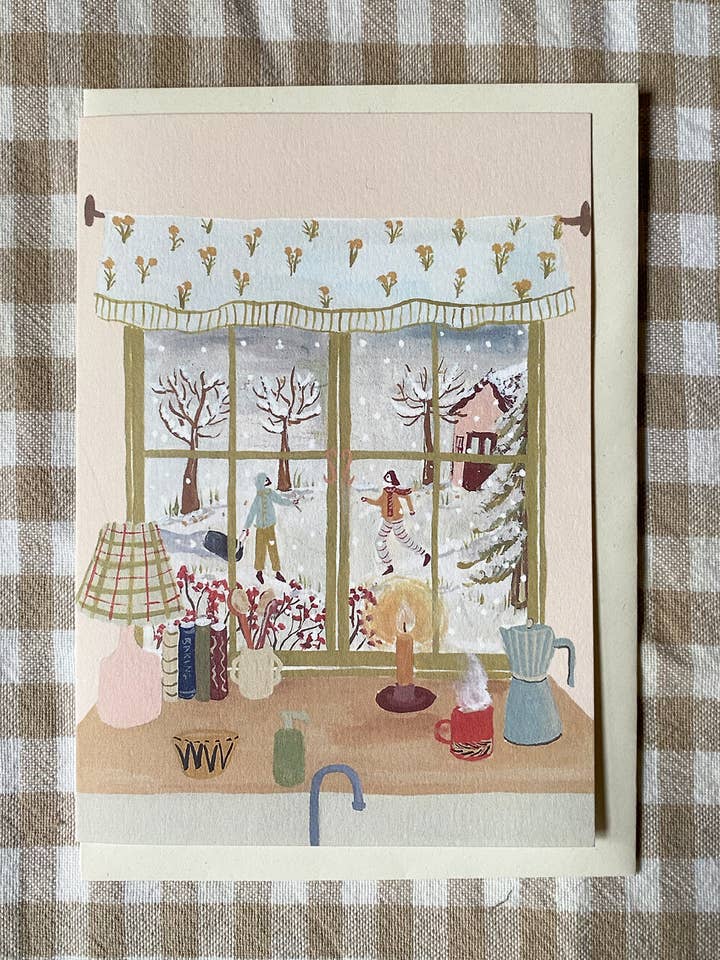 From the Kitchen Window Christmas Card for wholesale by Harriet Watson