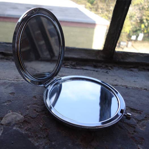 FringePop - Wholesale Compact Mirror - Eightball Compact Mirror - Eight Ball Pop Art Kitsch Billiards - Make Up Pocket Mirror for Cosmetics