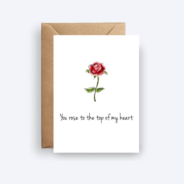 Sei Salito in Cima al Mio Cuore Mini Biglietto di Auguri per la vendita all'ingrosso da parte di Inkwell & Poppy