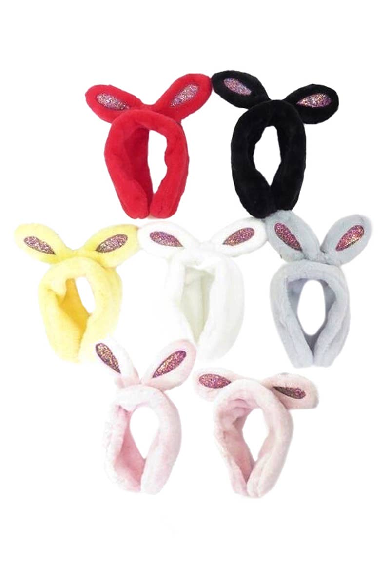 Cap Zone – wholesale Fashion headband – women's – Bunny Ear Fluffy Faux Fur Thick Ear Muff Hairband2