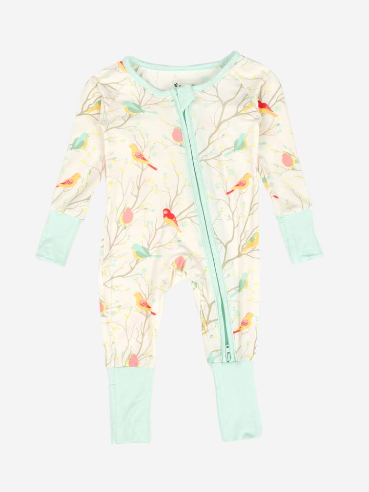 Leveret Pajamas – wholesale Sleepsuit – Baby – Baby's Footed Bamboo Pajamas - Baby Pajamas - Bamboo