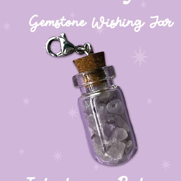 Ametyst Ønskekrukke – Clip-On Minde | GS047 for engroshandel hos WishStrings