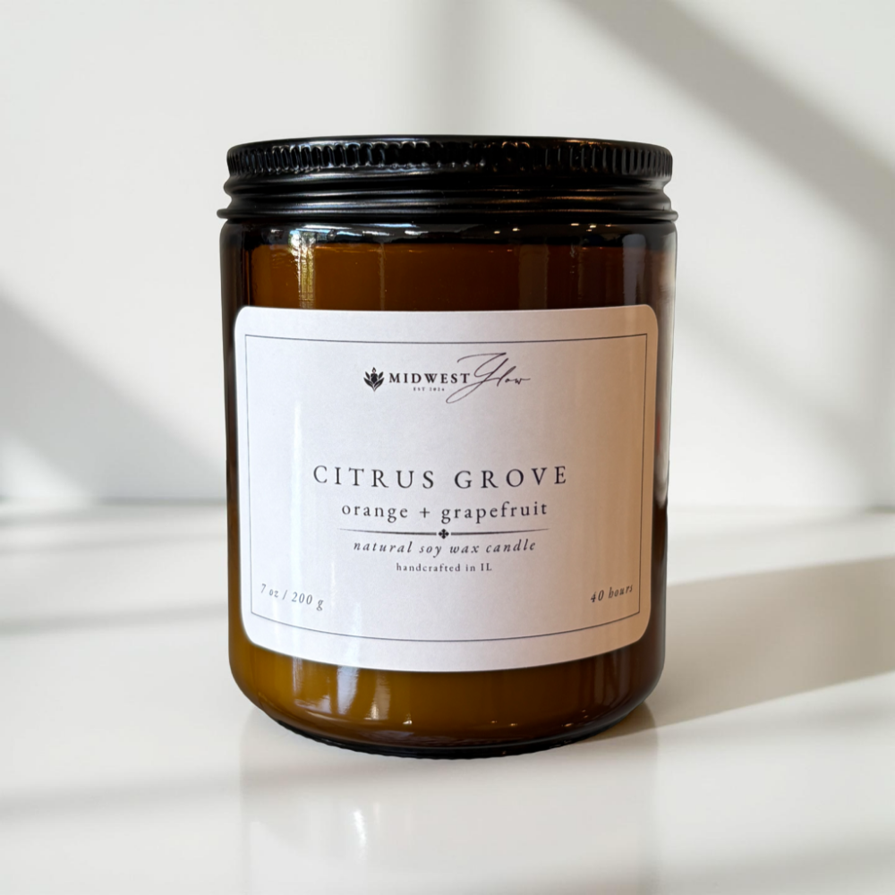 Midwest Glow – Engroshandel Glaslys – Citrus Grove Soy Lys1