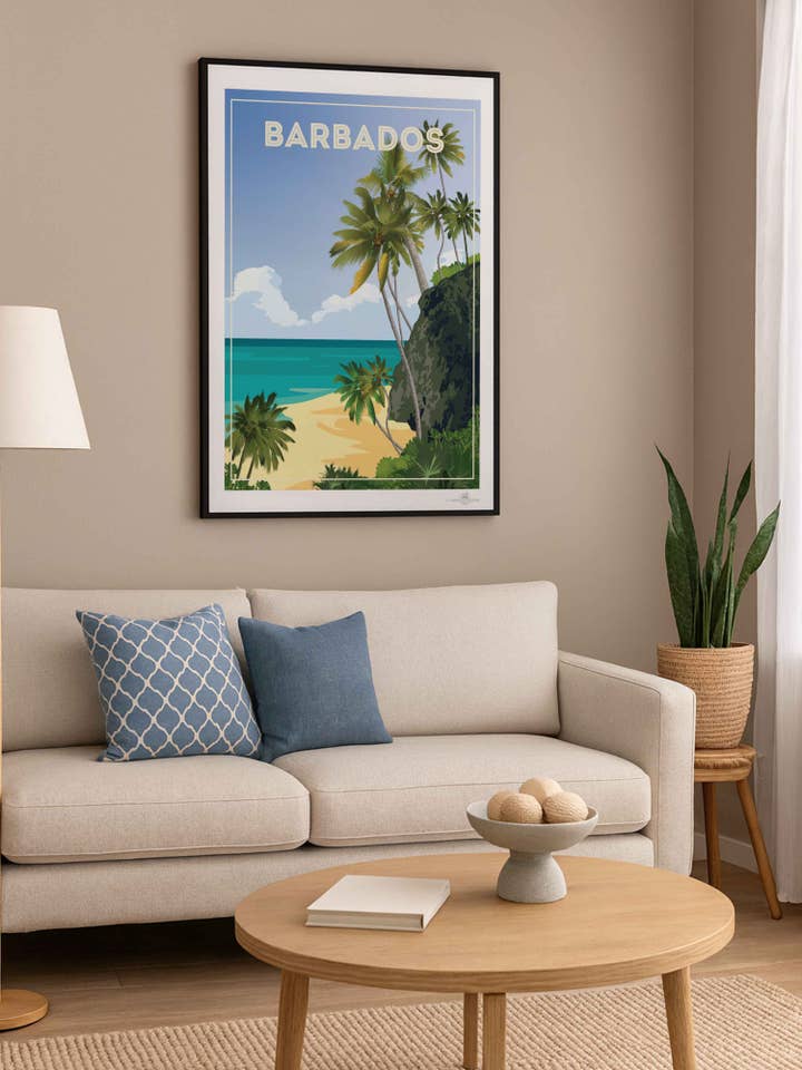 Barbados Travel Poster Print voor wholesale door Paradise Posters