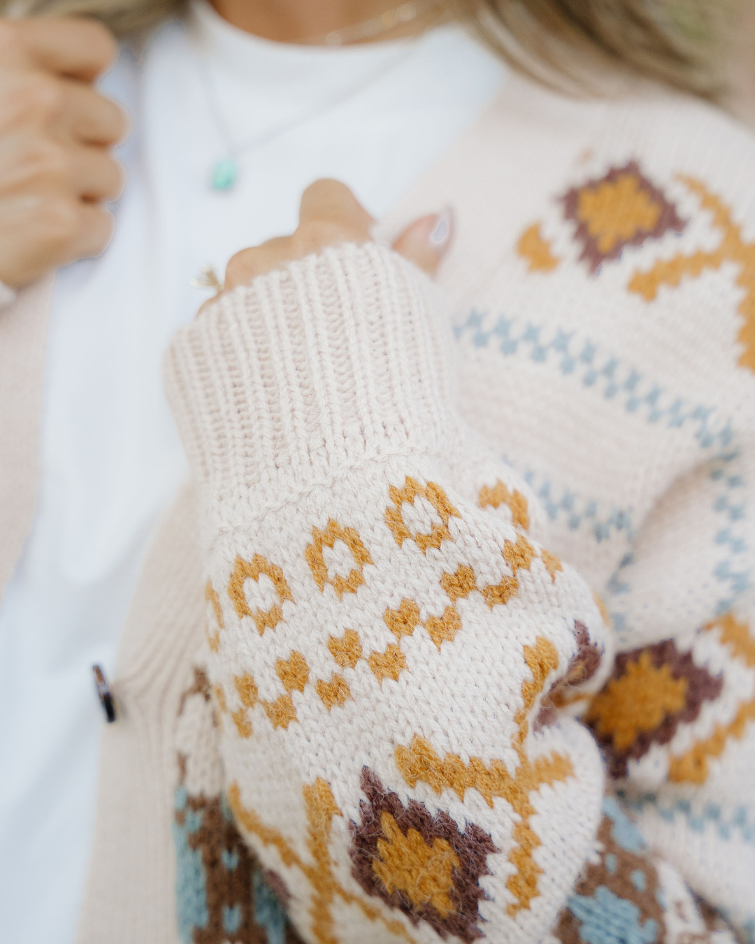 Kaki Cardigan à col en V avec boutons Lone Star en vente sur Faire2