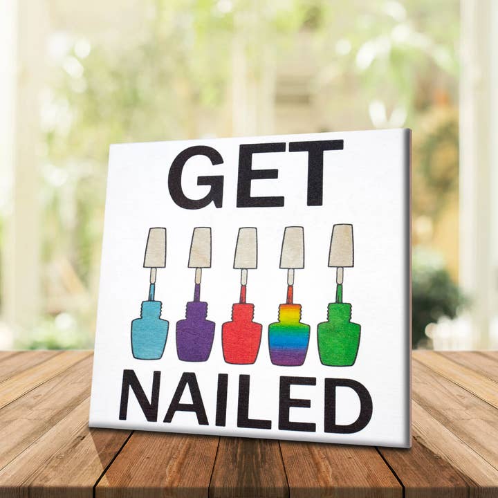 JennyGems - Wholesale Desk/Tabletop Sign - Funny Nail Salon White Decor, Manicurist Gifts5