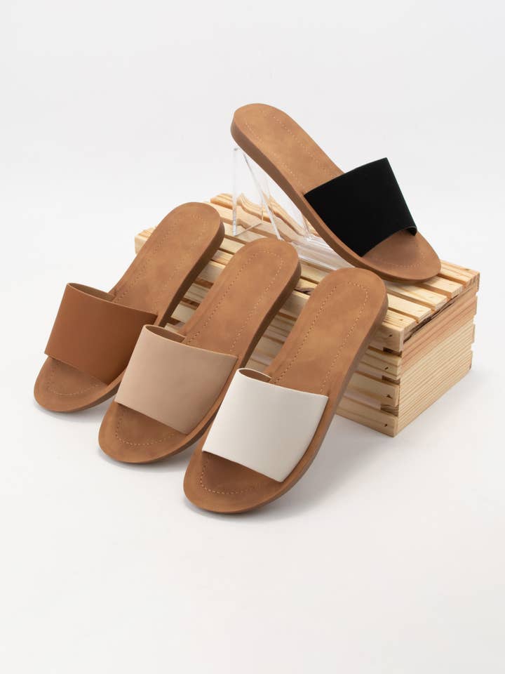 CCOCCI – Engroshandel Slippers – Kvinder – GRUNDLÆGGENDE FED ØVRE FLEKSIBEL SÅL SLIDE2