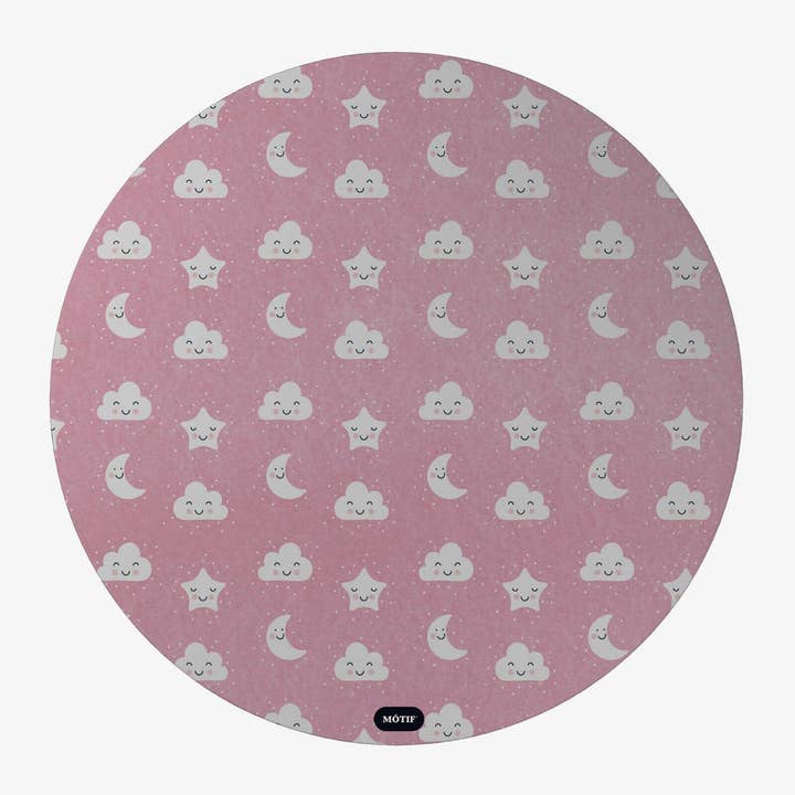 Tappeto protettivo per seggiolone per bambini, colore: rosa cielo, 115 cm per la vendita all'ingrosso da parte di Mótif Mats