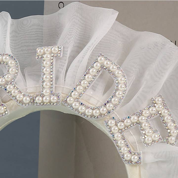Assorted Pearl Bride Rhinestone Headband - FROMI for wholesale on Faire