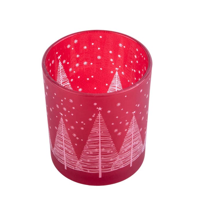 STP - Wholesale Candle Holder - Winter Forest Large Candle Holder (color: red)