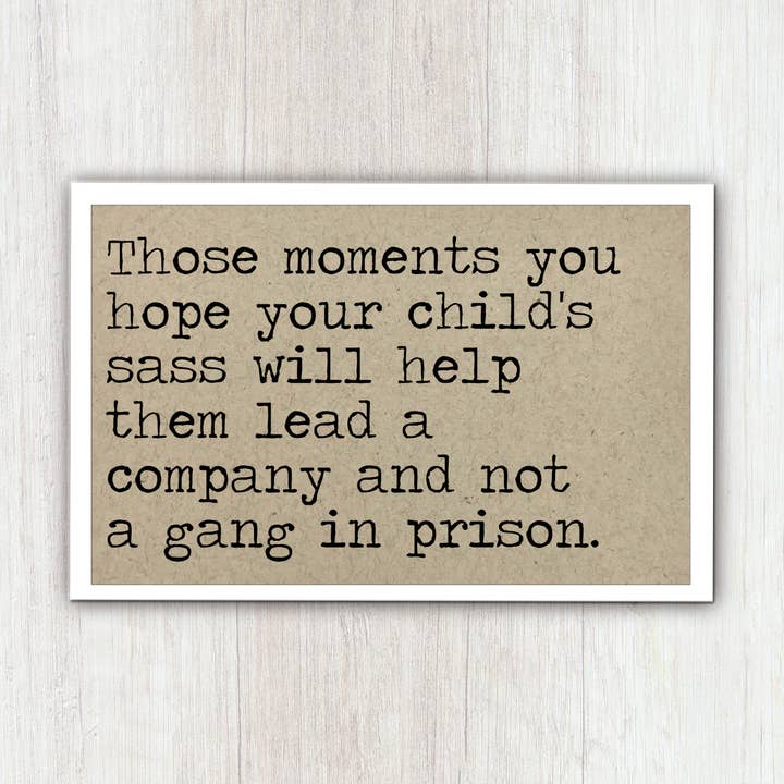 Aimant de réfrigérateur Sass Enfant pour la vente par Says the One