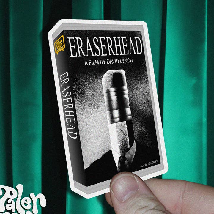 "Eraserhead VHS" - Vinyl Sticker - 1.55″ × 2.81″ for wholesale by Paler East