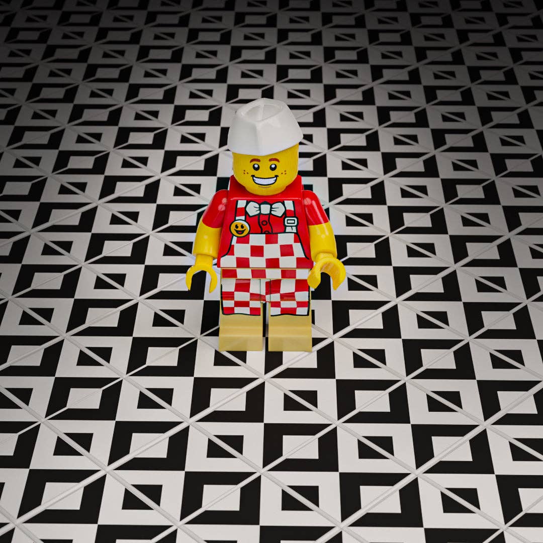 B3 Customs - Wholesale Wall Tile - Black & White Kitchen / Diner Flooring - B3 Customs® Printed 2x2 Tile3