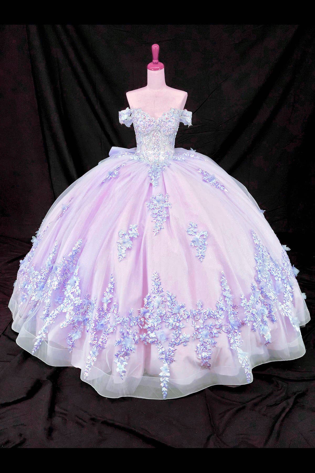 lilla/blå Skulderfri lilla/blå quinceañera-kjole CHF3124 for engroshandel på Faire0