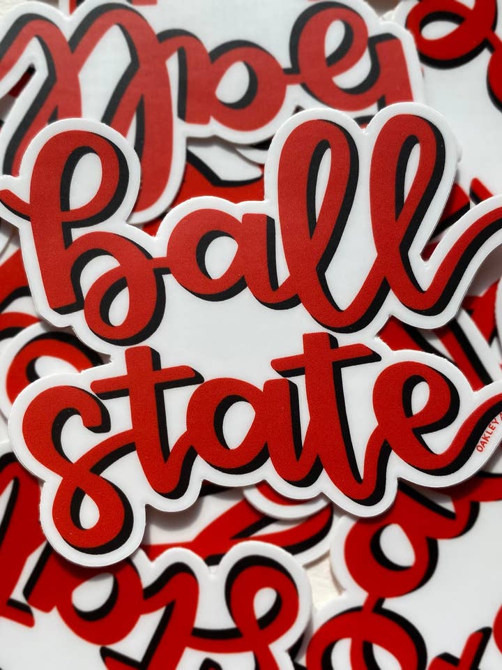 Ball State klistermærke for engroshandel hos Oakley Art Design