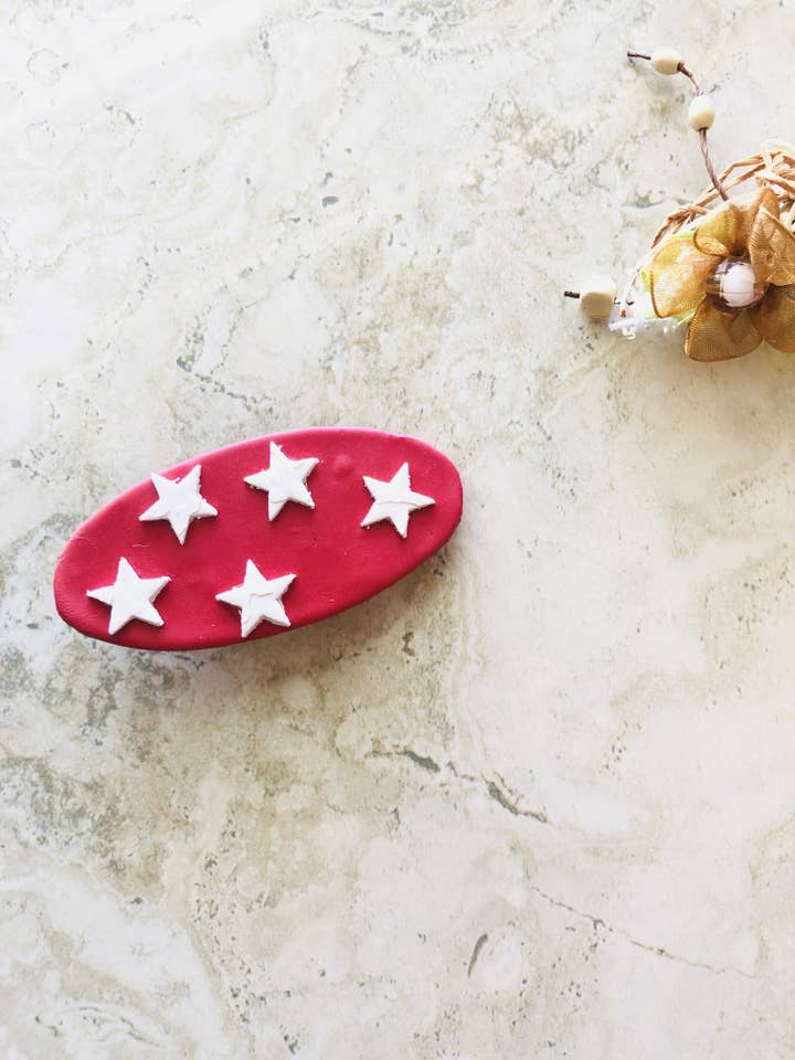 OVALS | USA Color Hair Clips for wholesale by AZUCENA